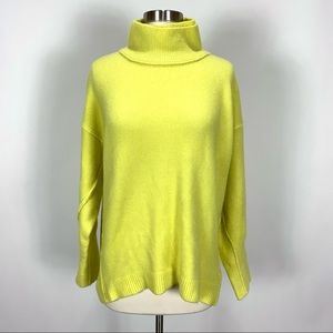 Free People Yellow Turtleneck Sweater